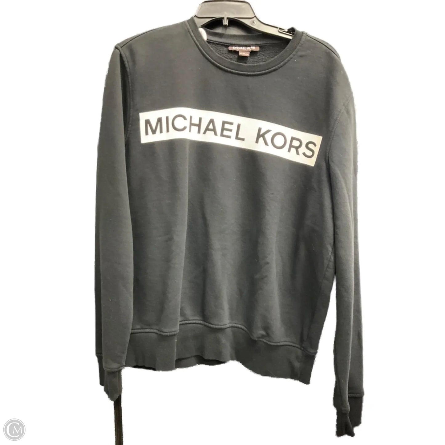 Sweatshirt Designer By Michael Kors In Black & White, Size: M