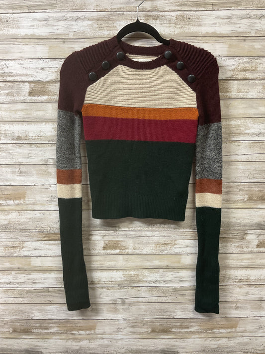 Sweater Designer By Isabel Marant In Cream & Green, Size:Xs